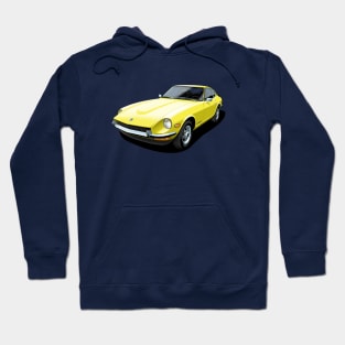 Datsun 240Z in yellow Hoodie